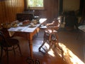 Old farmhouse dining room Royalty Free Stock Photo