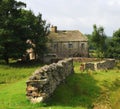 Old farmhouse and dry stone walls.