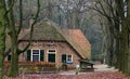 Old farmhouse on the dutch countryside