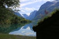 Lovatnet lake near Loen in Norway