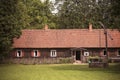 Old farmland house, typical for Suvalkija region, Lithuania