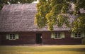 Old farmland house typical for 19th century Suvalkia region, Lithuania