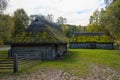 Old farmstead in Rumsiskes Lithuania Royalty Free Stock Photo