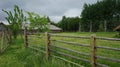 Old Farmyard in the Russia Royalty Free Stock Photo