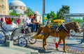 Old-fashined carriage in Antalya, Turkey