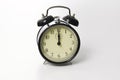 Old fashion alarm clock ringing Royalty Free Stock Photo