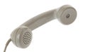 Old fashion gray phone handset