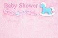 Old fashion pink baby shower background