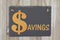 Old fashion saving message on wood