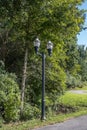 Old fashion street lights outdoors Royalty Free Stock Photo