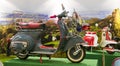 Old Fashion Vespa Italian Motorcycle with Mod Style