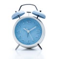 Old fashioned alarm clock on white background Royalty Free Stock Photo