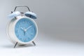 Old fashioned alarm clock on white background Royalty Free Stock Photo