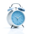 Old fashioned alarm clock on white background Royalty Free Stock Photo