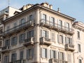 Old Fashioned Apartment Building with Balconies Royalty Free Stock Photo