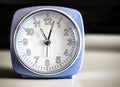 Old fashioned azure morning alarm clock
