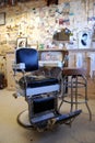 Old fashioned barber chair Royalty Free Stock Photo