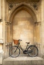 Old Fashioned Bicycle In Radcliffe Square In Oxford By University College Building Royalty Free Stock Photo