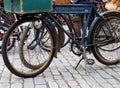 Old fashioned bicycles
