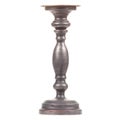 Old-fashioned black candlestick isolated on white background Royalty Free Stock Photo