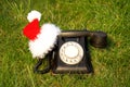 Old fashioned black telephone Royalty Free Stock Photo