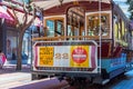 Old-fashioned cable car at Powell Street San Francisco USA Royalty Free Stock Photo