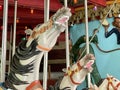 Old fashioned carousel in Central Park  in mid-July Royalty Free Stock Photo