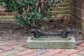 Old fashioned cast iron boot scraper