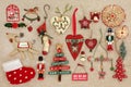 Old Fashioned Christmas Decorations Royalty Free Stock Photo