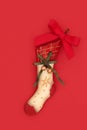 Old Fashioned Christmas Stocking Tree Bauble Decoration