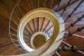 Circular staircase in a church