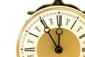 Old-fashioned clock close-up Royalty Free Stock Photo