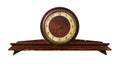 Old-fashioned clock made in USSR Royalty Free Stock Photo