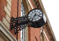 Old fashioned clock in town centre or city centre Royalty Free Stock Photo