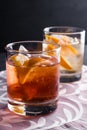 Old fashioned cocktails Royalty Free Stock Photo