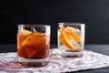 Old fashioned cocktails Royalty Free Stock Photo