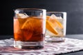 Old fashioned cocktails Royalty Free Stock Photo