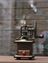Old fashioned coffee crinder machine