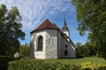 An old-fashioned village Church in the small town of Viljandi Royalty Free Stock Photo