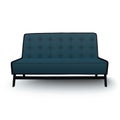 Old fashioned divan, sofa isolated