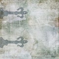 Old fashioned door hinge pattern Royalty Free Stock Photo