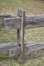 Old fashioned fence post Royalty Free Stock Photo