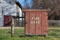Old Fashioned Fire Hose Box Royalty Free Stock Photo