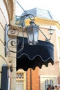 Old fashioned French outdoor lamp at Epcot Disney