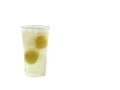 Old-fashioned Fresh Squeezed lemonade on a white background. Royalty Free Stock Photo