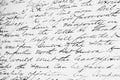 Old Fashioned Handwriting Royalty Free Stock Photo