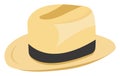 Old fashioned hat,illustration, vector Royalty Free Stock Photo