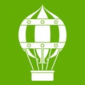 Old fashioned helium balloon icon green