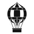 Old fashioned helium balloon icon, simple style