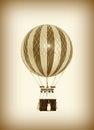 Old fashioned helium balloon Royalty Free Stock Photo